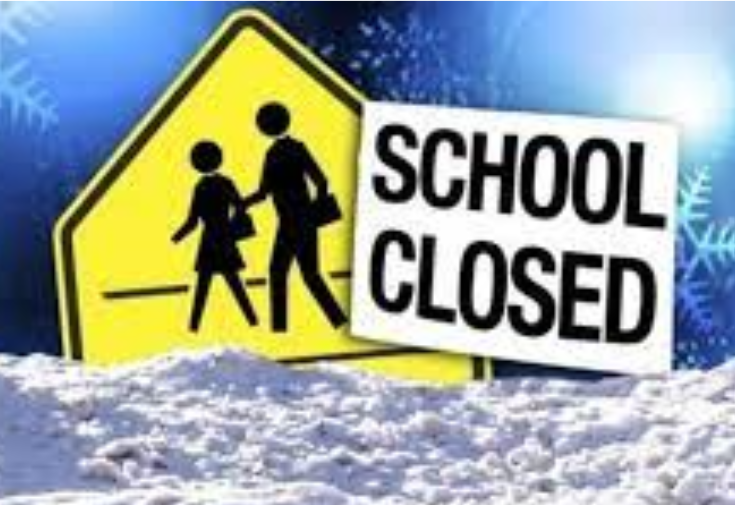 school closed sign
