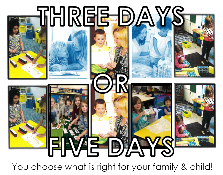 three or five day kindergarten